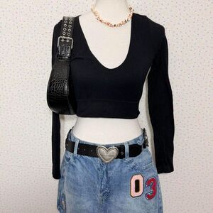 Garage Women's Black Crop-top